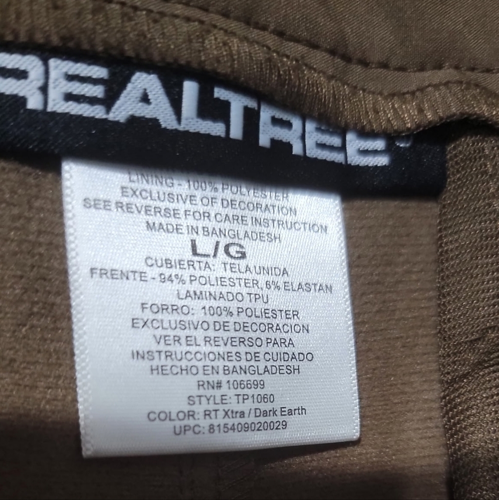 Realtree Camouflage Pants - Green and Brown. - Picture 2 of 3